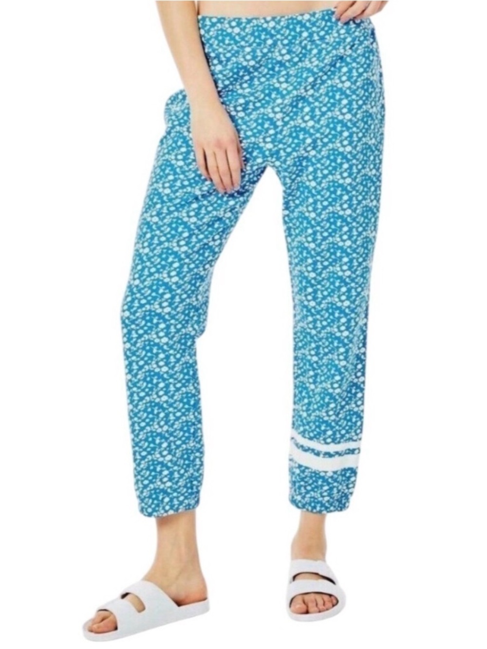 Addison Bay Blue Floral Calowhill Pants